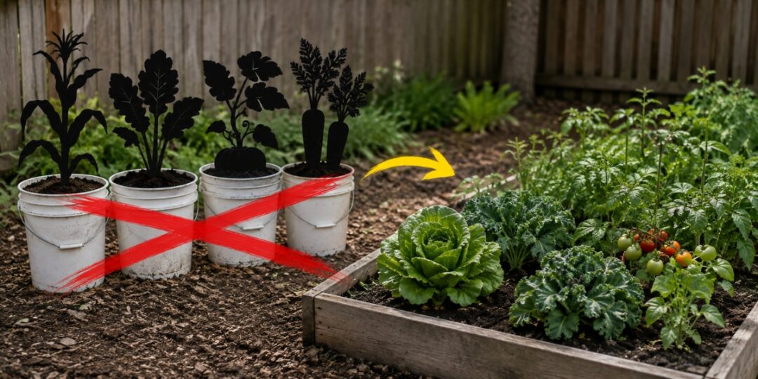 Never Plant These Vegetables in a Container or Bucket