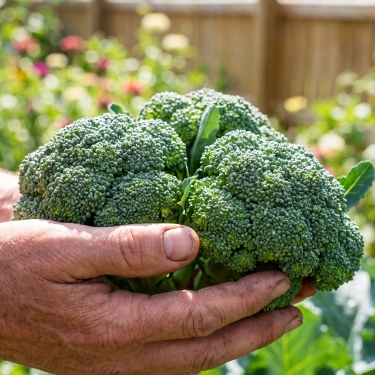 broccoli in the garden