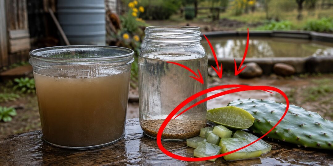 Why You Should Drop A Cactus Pad in Your Water Bucket