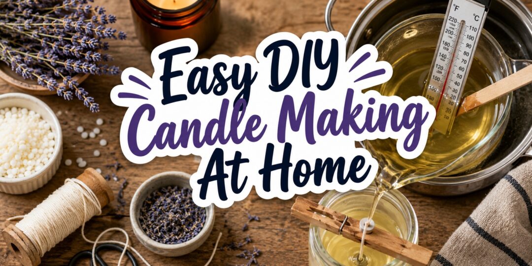 Easy DIY Candle Making at Home: A Complete Beginner’s Guide