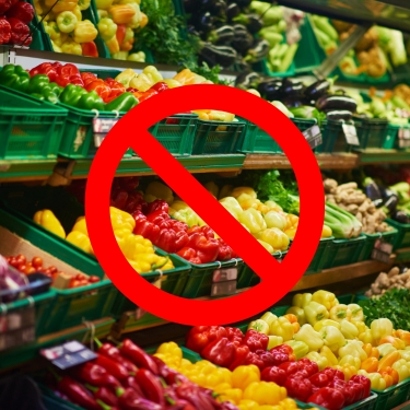 super market produce section is not the best