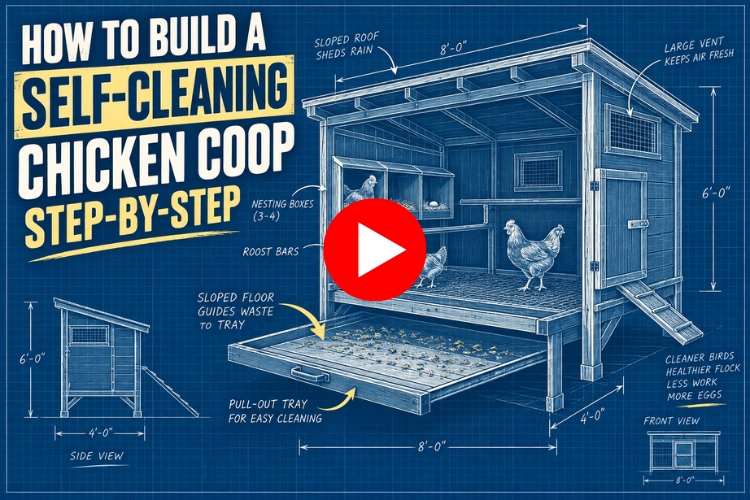 self cleaning chicken coop 