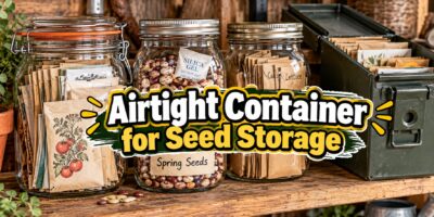 airtight container for seed storage