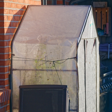 green house against the wall amish green house hacks