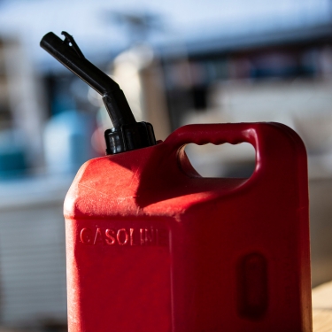 red gas can