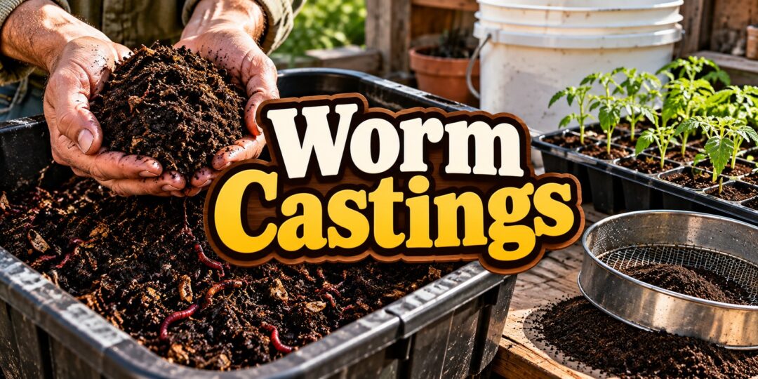 Worm Castings – How I Use This Homestead Black Gold in Beds, Pots, and Seed Trays